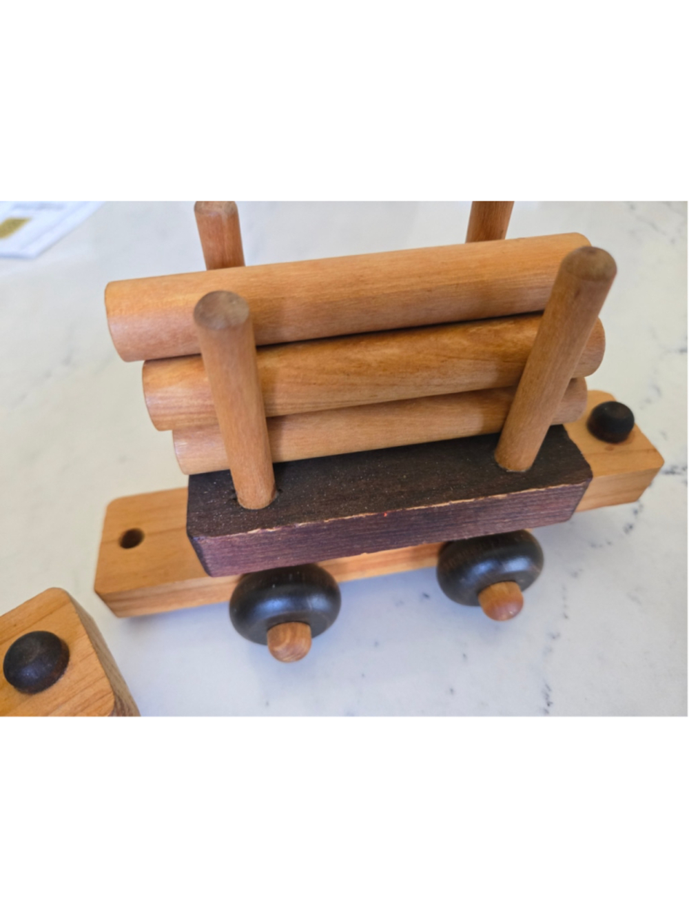 Vintage Timbertoys of Vermont handmade wooden toys made in Vermont Set of 3 - Picture 5 of 8
